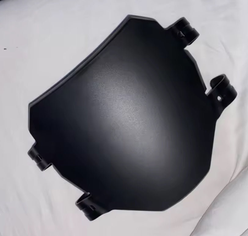 Durable Universal Front Plate for Vehicles displayed on a white background, showcasing its sleek black surface.