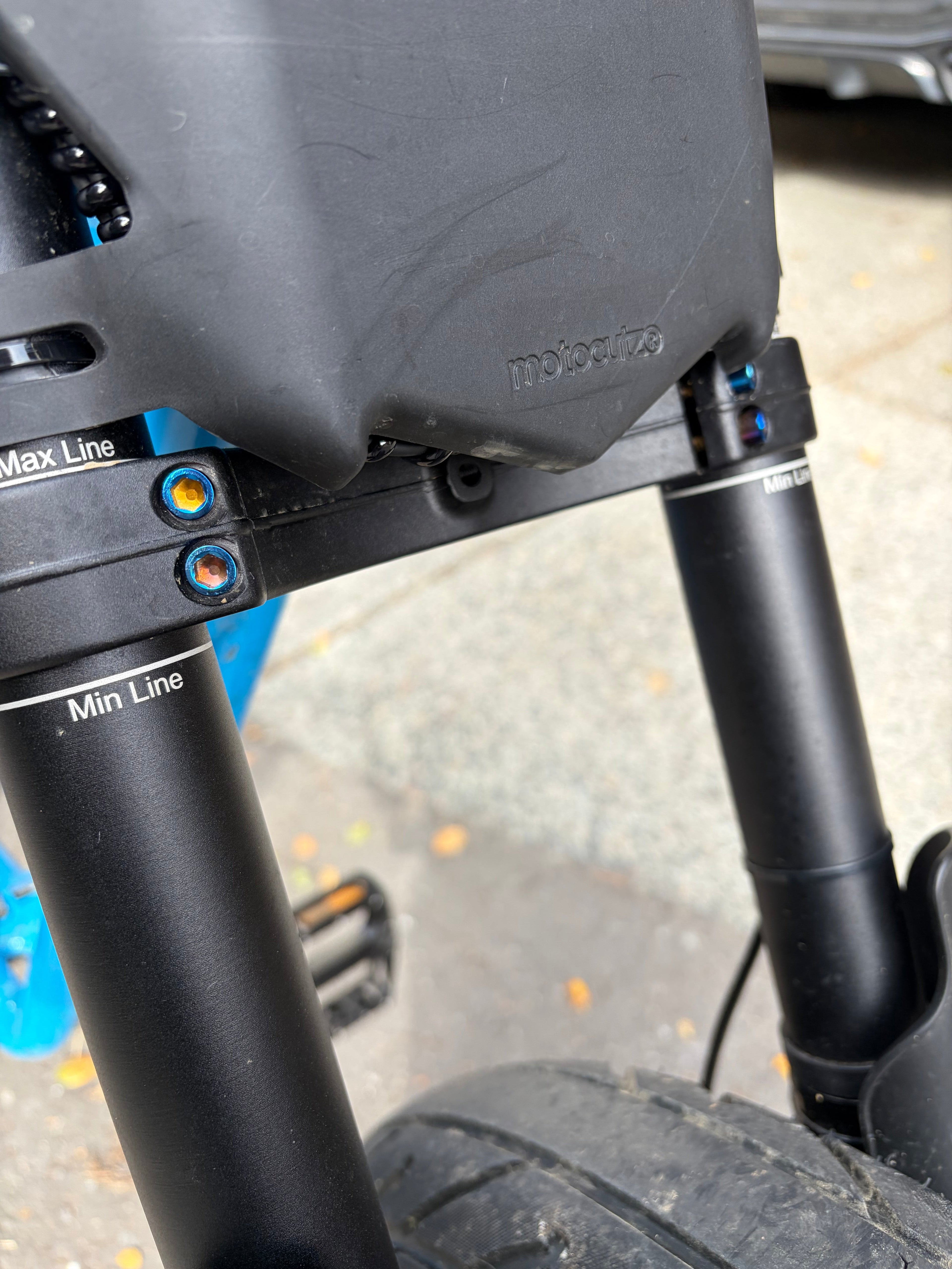 Super73 Titanium Fork Bolts — Compatible with R & S Series